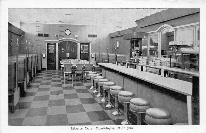 Liberty Cafe (Boardwalk Bar & Grill) - Old Postcard Photo